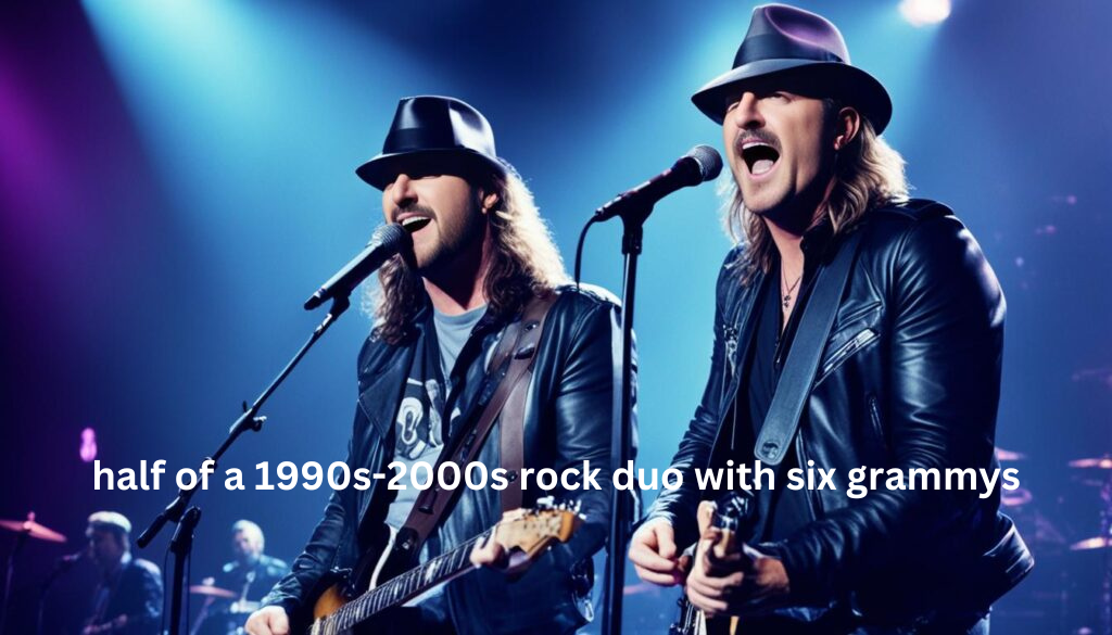 half of a 1990s-2000s rock duo with six grammys