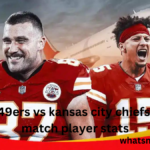 49ers vs kansas city chiefs match player stats