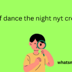 singer of dance the night nyt crossword