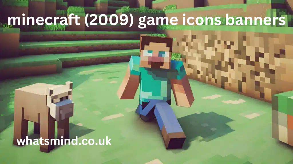 minecraft (2009) game icons banners