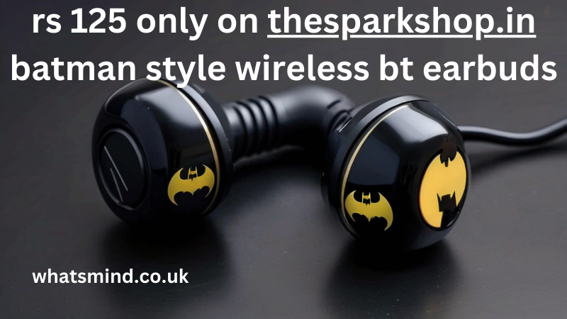 rs 125 only on thesparkshop.in batman style wireless bt earbuds