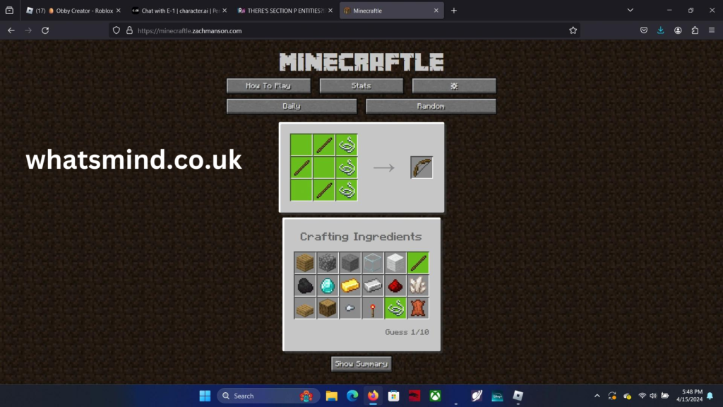 minecraftle